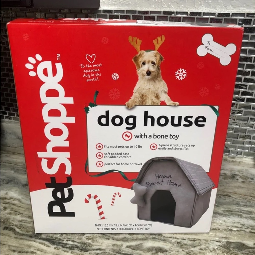 Pet Shoppe Dog House With A Bone Toy